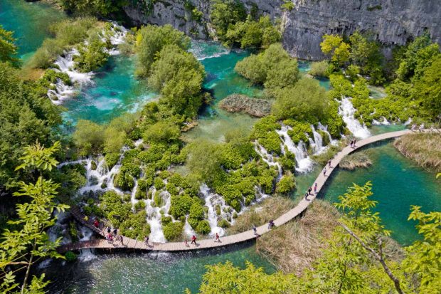 Plitvic meren Kroatië