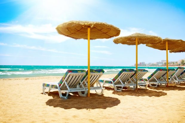 Vakantie in Pineda de Mar - parasol