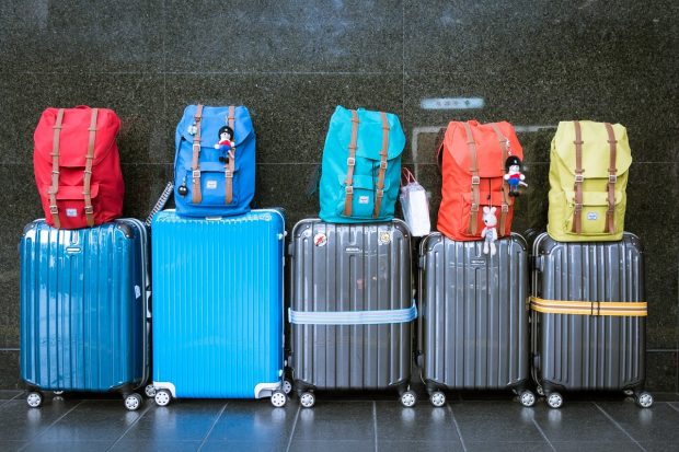 boarden handbagage trolley rolkoffer
