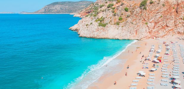 Hoe warm is het zeewater bij Turkije?