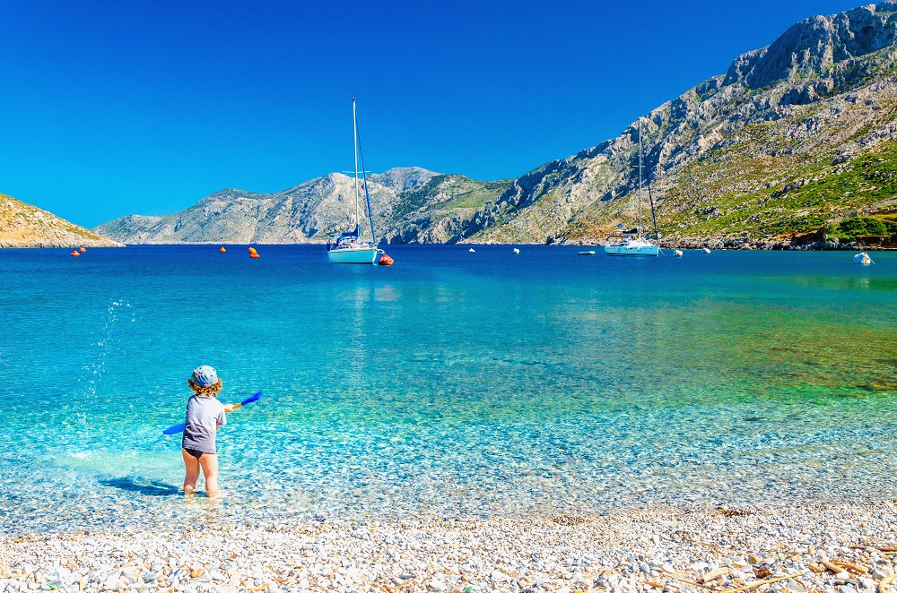 Strand - met baby naar Kos